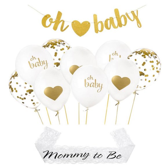Gold Baby Shower Party Decorations - Picture 1 of 6